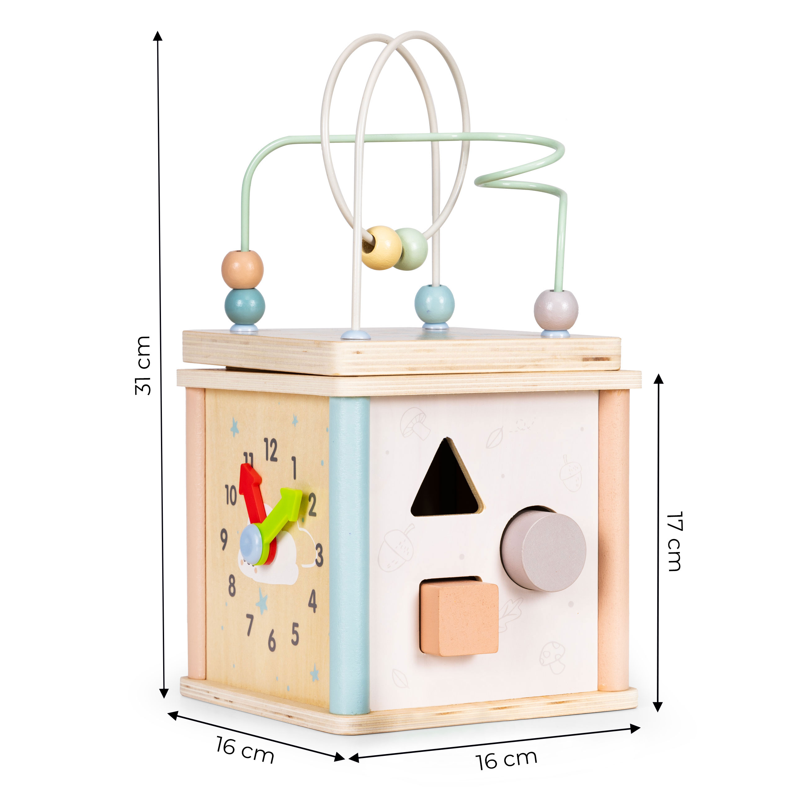 Drevená edukačná kocka Ecotoys - špecifikácia