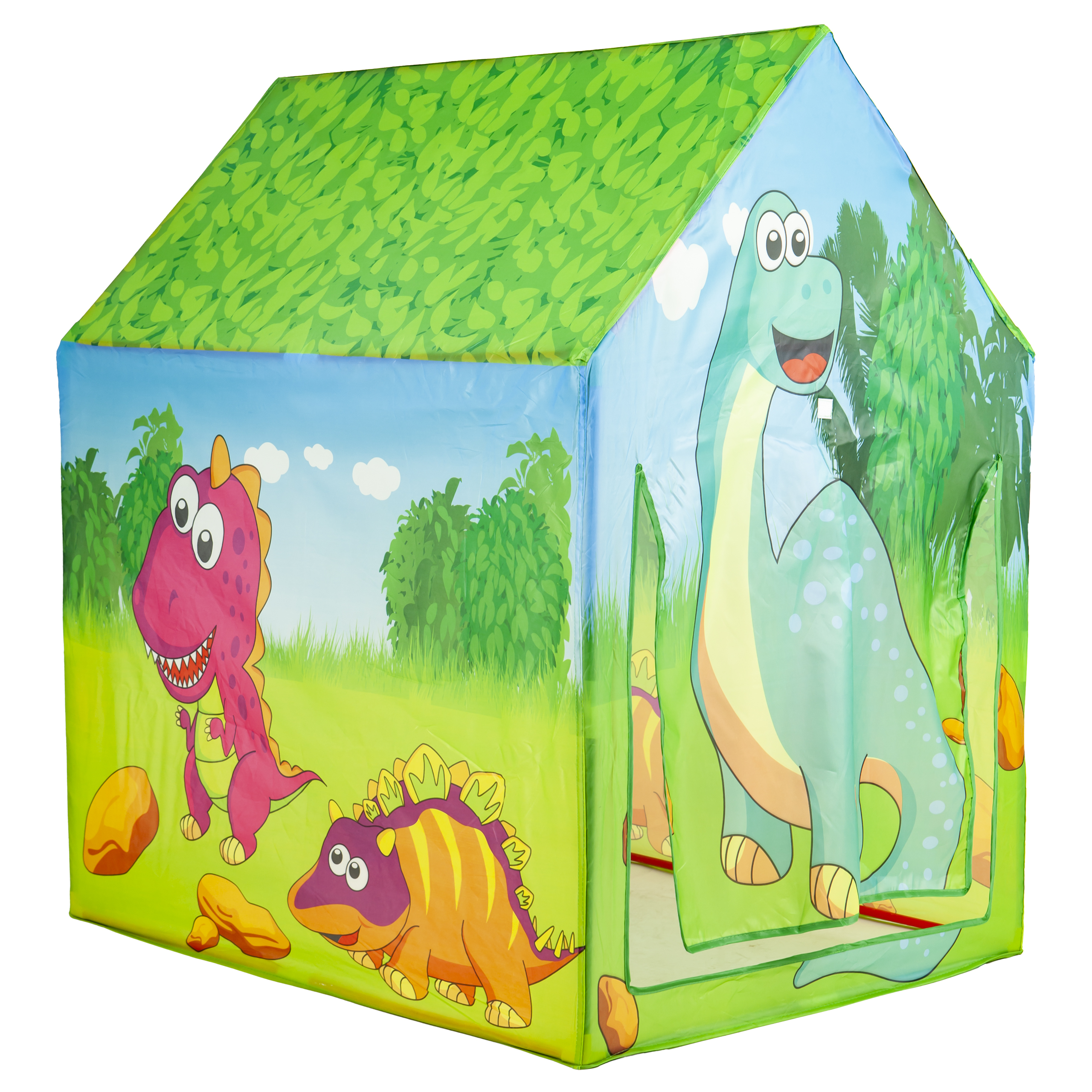 Cort pentru copii, „Lumea Dinozaurilor”, cadru stabil, varsta +3 ani, 95x70x100 cm, Smartic, multicolor [7]