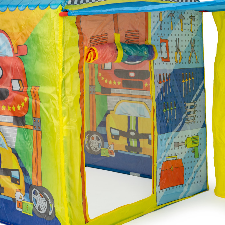 Cort pentru copii “Micul Atelier Auto”, Cadru stabil, +3 ani, 150 x 75 x 110 cm, Smartic, multicolor [4]