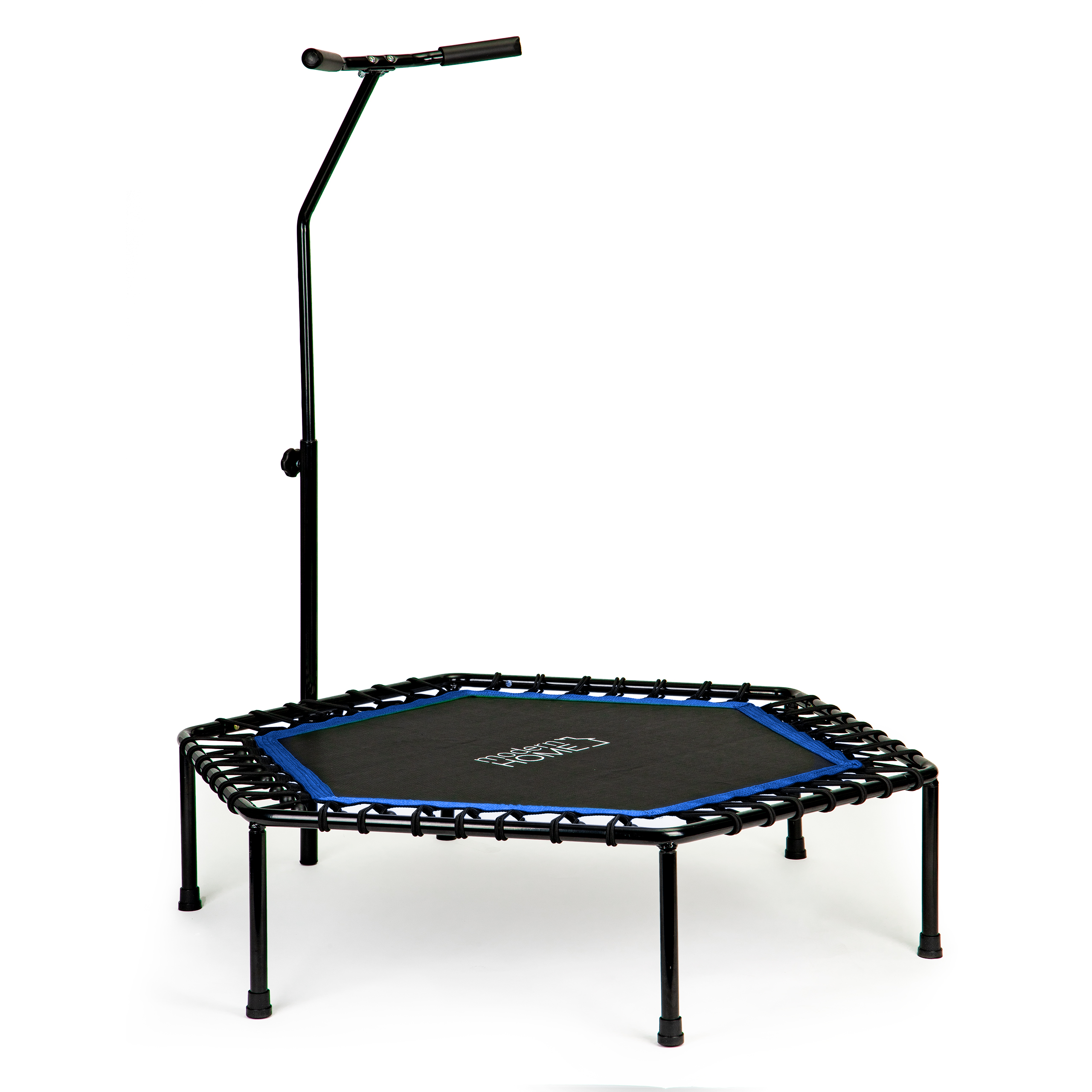 Trampoline fitness home with handle